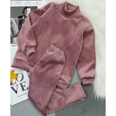 Костюм для дівчат (лосини + туніка) велюр на флісе